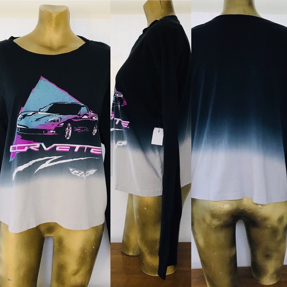 SALE! NWT GM Official CORVETTE Long Sleeve TEE SHIRT XXL - Picture 6 of 10